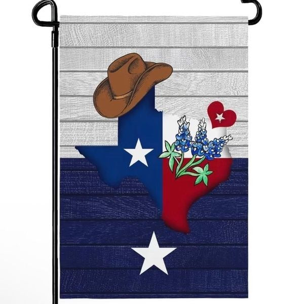 Texas State Flag Garden Flag Lone Star Bluebonnet Yard Decor