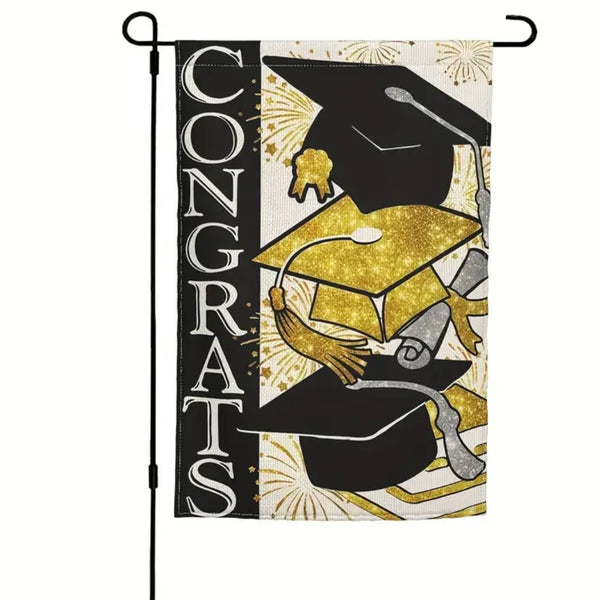 Double Sided Senior Class Of 2024 Garden Flag - For High School & College Graduates