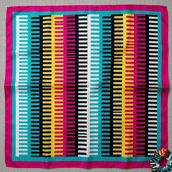 NEW Sassy Serape Western Wild Rag Scarf Geometric Retro Striped Cowboy Buckaroo