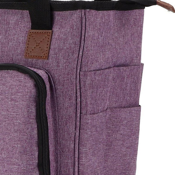 Knitting Bag Yarn Tote Organizer Womens Crochet Storage with Inner Dividers New