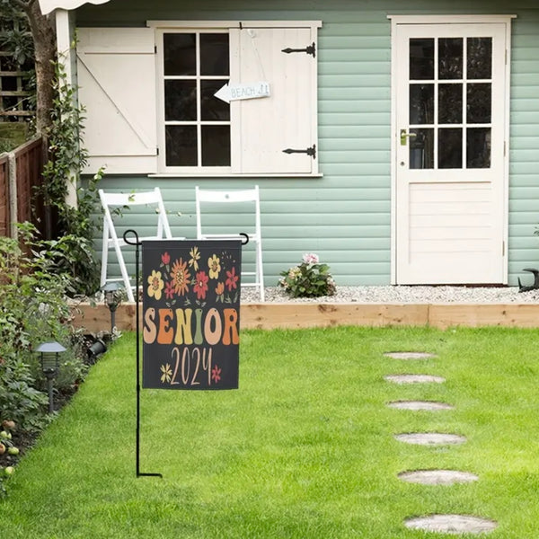 Double Sided Senior Class Of 2024 Garden Flag - For High School & College Graduates