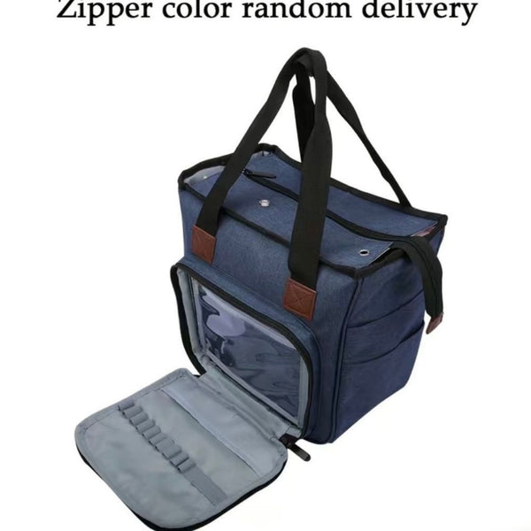 Knitting Bag Yarn Tote Organizer Womens Crochet Storage with Inner Dividers New