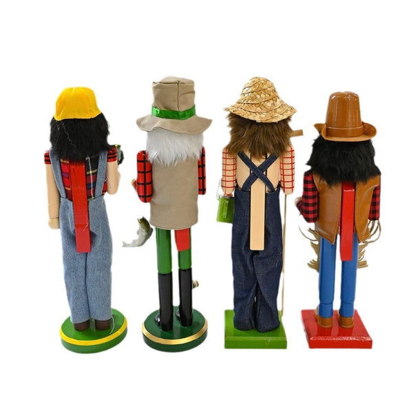 Farmer Nutcracker Western Green Tractor Figure Christmas Casual Home Decor New