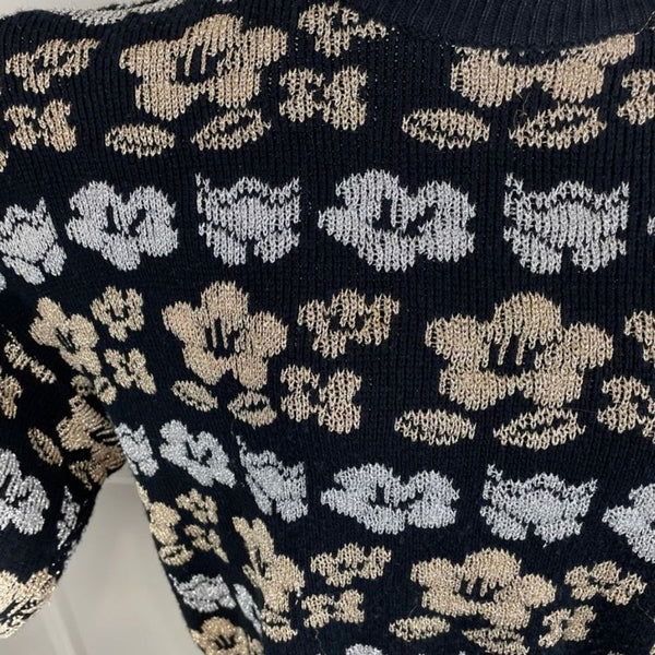Vintage International Sportswear Metallic Floral Sweater