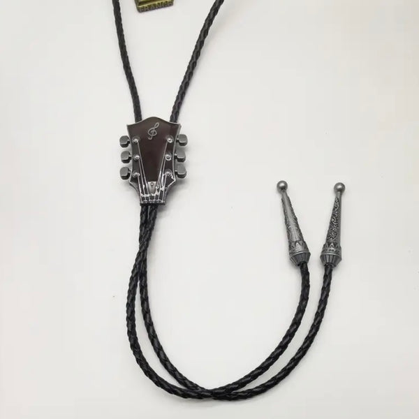 Music Lovers Black Bolo Tie Mens Casual Western Cowboy Accessory New
