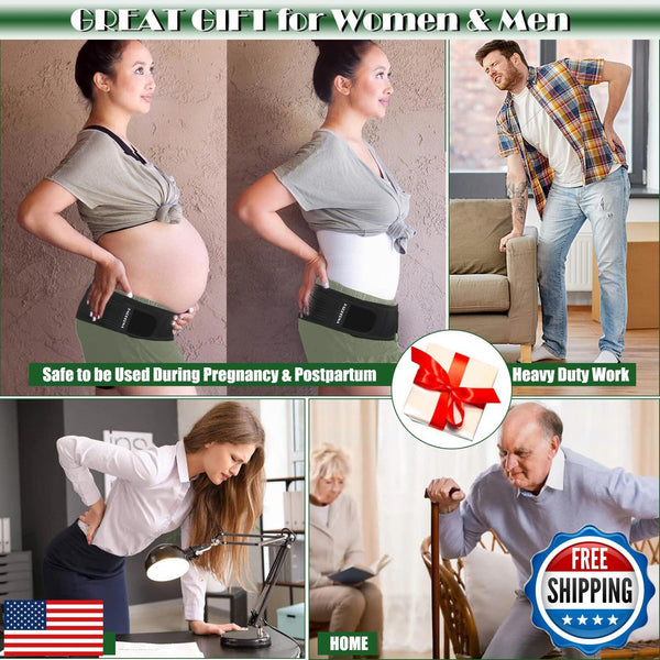 Sacroiliac SI Joint Hip Belt - Lower Back Support Brace for Men Wome