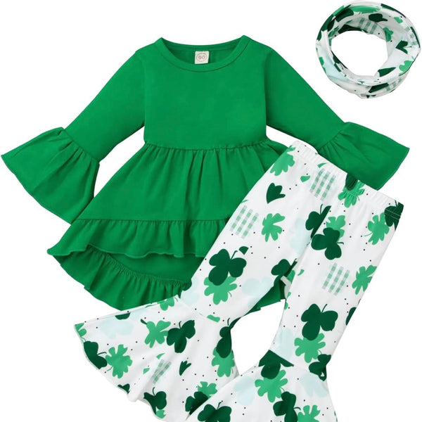 Toddler Girls St Patrick’s Day 3 Piece Casual Set New