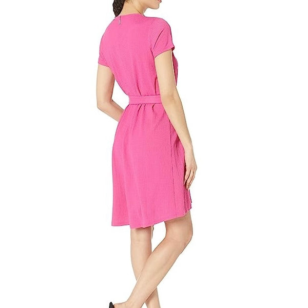 MICHAEL Michael Kors Cerise Chain Cutout High-Low Pink Dress Women Size M