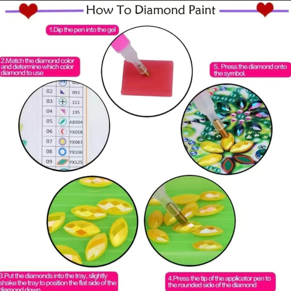 DIY Diamond Painting Kit Colorful Western Horse Animal Shaped Diamonds Rhinestone