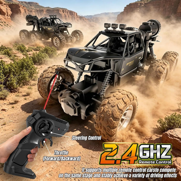 RC Cars Monster Truck Toys, 6-Wheel 118 Scale RC Off-Road Truck, 3