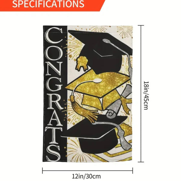 Double Sided Senior Class Of 2024 Garden Flag - For High School & College Graduates