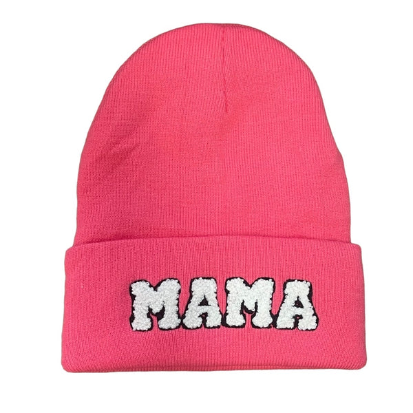 Brand New Mama And Mini Chenille Letter Beanie Hat Set