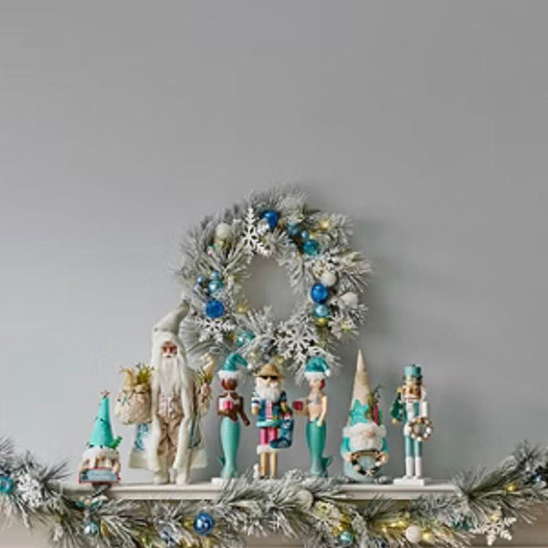 Beach Sea  Soldier Nutcracker 14” Women Kids Christmas Home Decor New