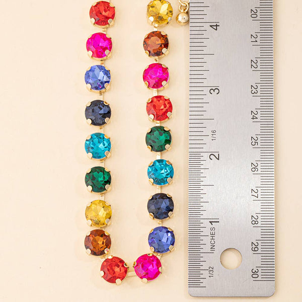 Oversized Rivoli Crystal Collar Necklace