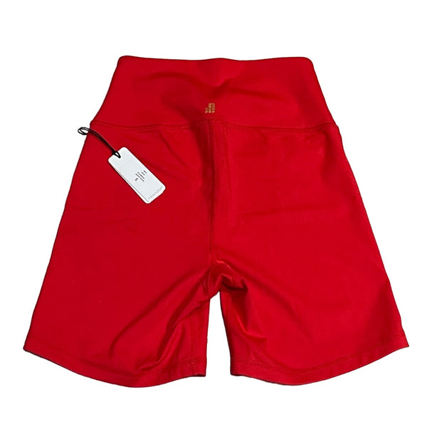 WeWoreWhat Red Biker Shorts Womens Casual Go To Athletic Sports Apparel New S