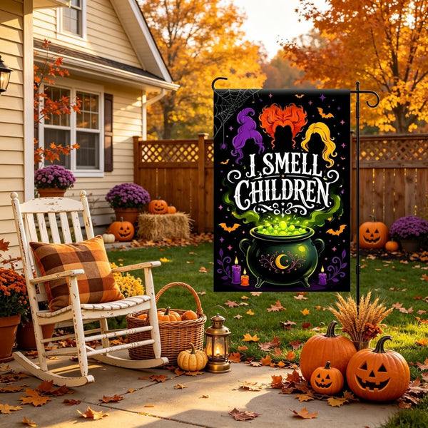 Halloween Garden Flags 12x18 Double Sided