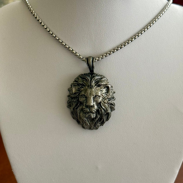 Bold Lion Head Charm Pendant Chain Necklace Unisex New