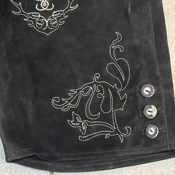 Schoneberger Lederhosen Men Oktoberfest Mens Authentic Genuine Leather Shorts 34