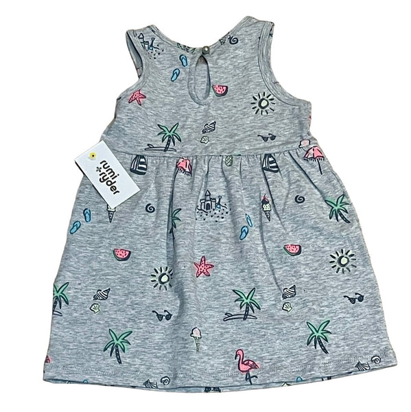 Rumi + Ryder Tropical Print Sundress Girls Casual Pocketed Dress Size 3T New