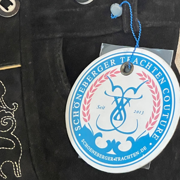 Schoneberger Lederhosen Men Oktoberfest Mens Authentic Genuine Leather Shorts 34