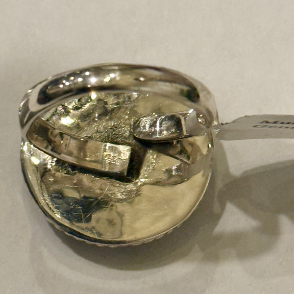 Southwestern Multi Turquoise Adjustable Round Sterling Silver Ring Artisan Made