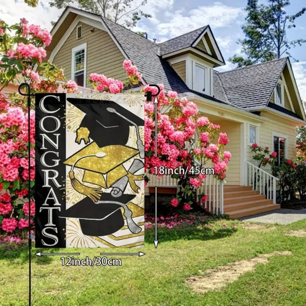 Double Sided Senior Class Of 2024 Garden Flag - For High School & College Graduates