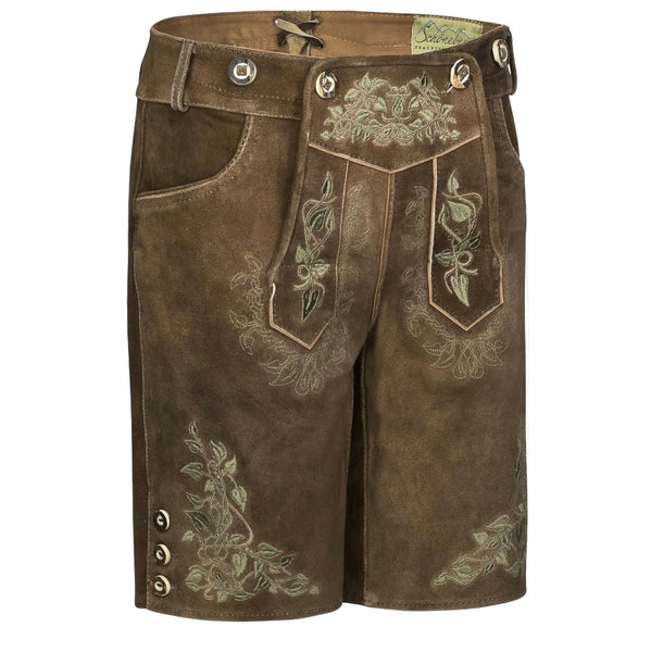 Schoneberger Lederhosen Men Oktoberfest Mens Authentic Genuine Leather Shorts 34
