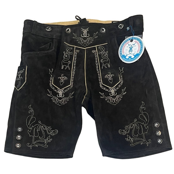 Schoneberger Lederhosen Men Oktoberfest Mens Authentic Genuine Leather Shorts 34