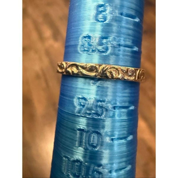 White Buffalo Kingman Turquoise Silver Ring Handcrafted Southwestern Size 9