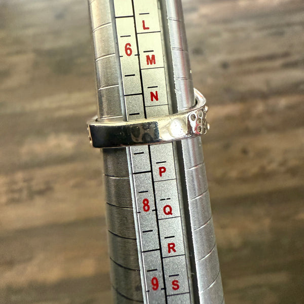 Natural Blue Topaz And Citrine Sterling Silver Ring Marquise Cut Bali Framed 7