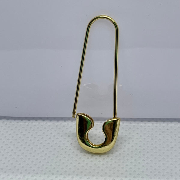 Gold Plated Safety Pin Earrings Womens Boho Fashion Jewelry Accessory New