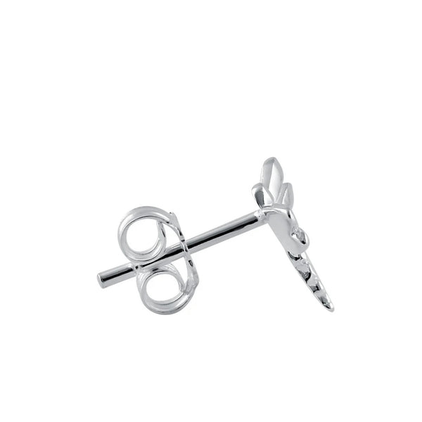925 Sterling Silver Dragonfly Dainty Stud Earrings New