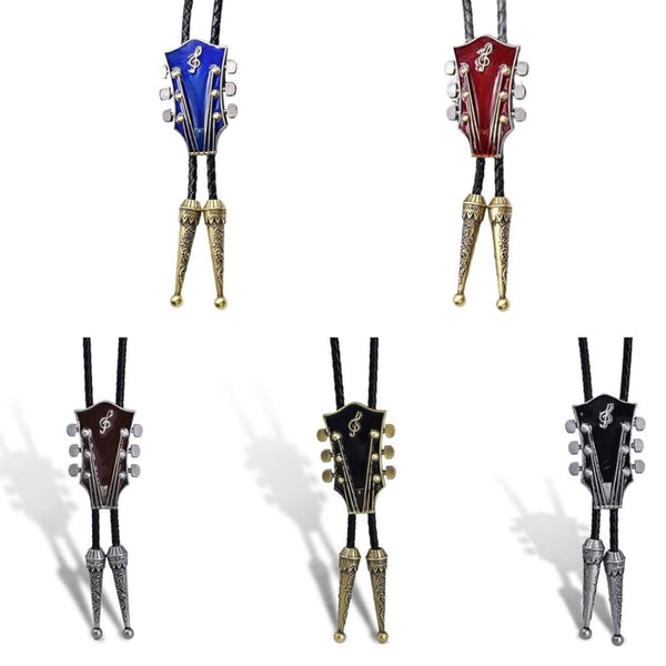 Music Lovers Black Bolo Tie Mens Casual Western Cowboy Accessory New