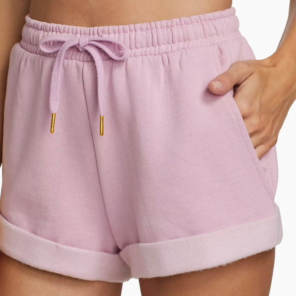 WhoWoreWhat Sweat Shorts S Womens Casual Lounge Lilac Pull On Draw String New