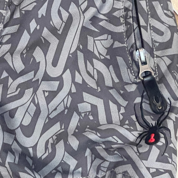 Spyder Ski Snow Pants Boys Girls Grey Black Logo Water Resistant Toddler Size 3 Pre Loved