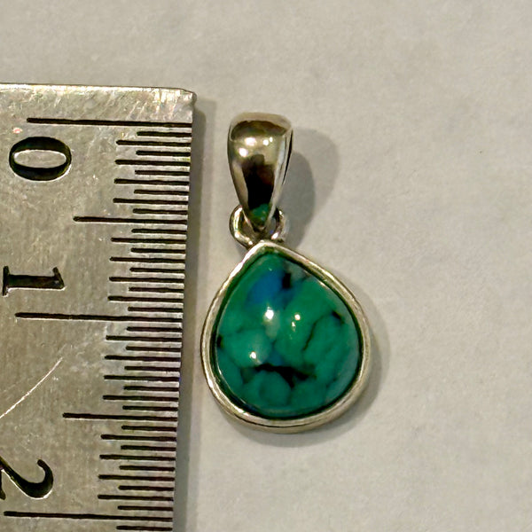 Blue Moon Turquoise Pendant 9” Anklet Or Bracelet Casual Southwestern New