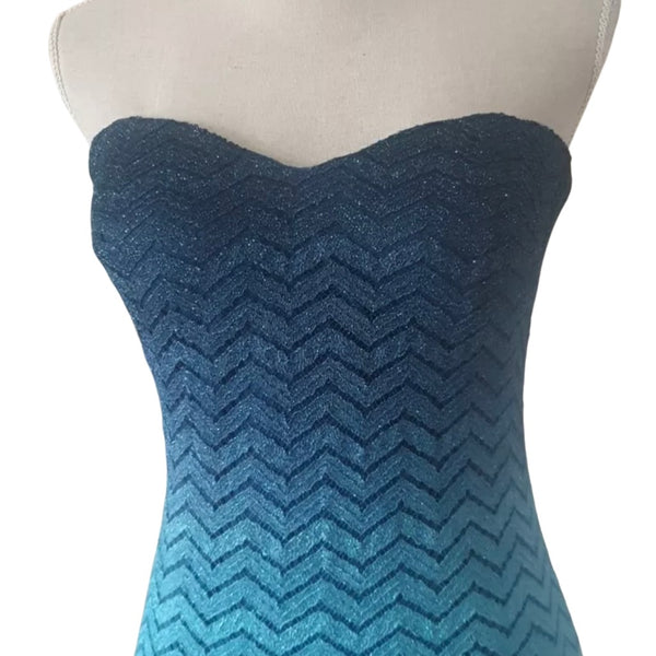 Beautiful Ombre Print Formal Prom Evening Gown  Mermaid Style Maxi Dress New