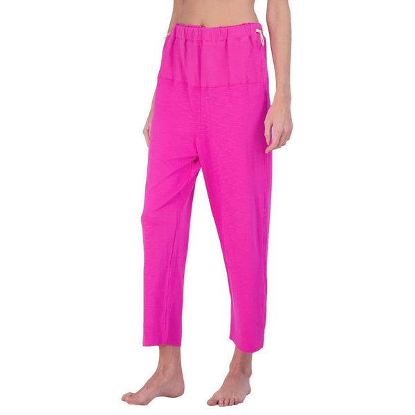 Free People FP Movement Womens Surfside Comfy Cozy Jogger Pants Pink L