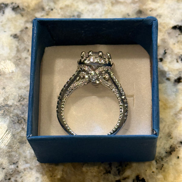 Stunning 3ct Round Cut CZ Sterling Silver Ring New