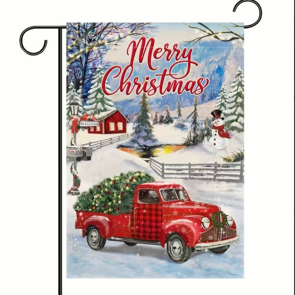 Christmas 18” x 12” Garden Flags