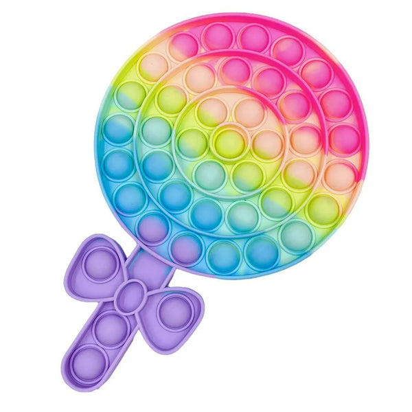 Lollipop Bubble Pop Kids Adults Stress Reliever Fidget Toy