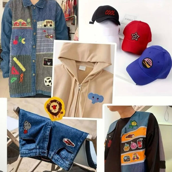 10 Piece Western Cowboy Cowgirl Iron On Embroidered Patches