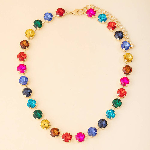 Oversized Rivoli Crystal Collar Necklace