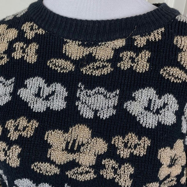 Vintage International Sportswear Metallic Floral Sweater