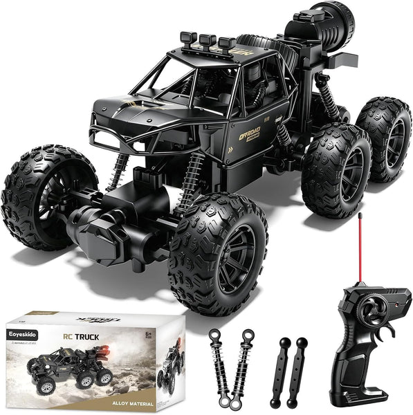 RC Cars Monster Truck Toys, 6-Wheel 118 Scale RC Off-Road Truck, 3