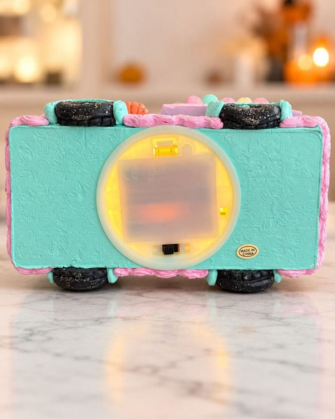 Light Up Pastel Halloween Candy Truck Ghost Pumpkin Tabletop Home Decor LED