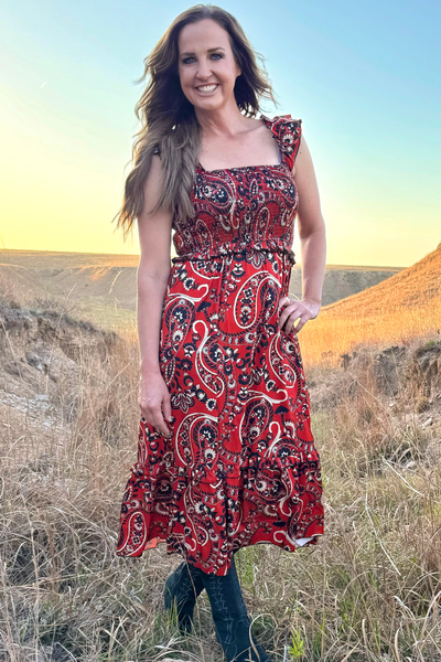 Canyon Paisley Dress