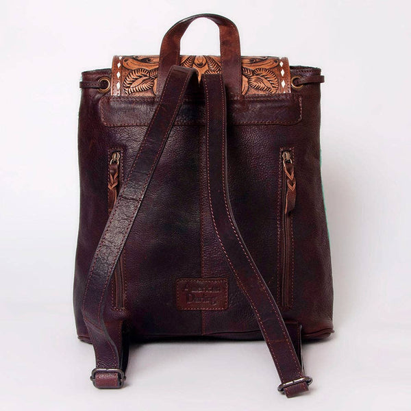 ADBGZ101TRQ Backpack Genuine Western Leather Women Bag Sally