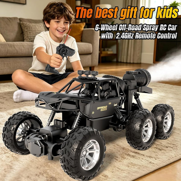 RC Cars Monster Truck Toys, 6-Wheel 118 Scale RC Off-Road Truck, 3