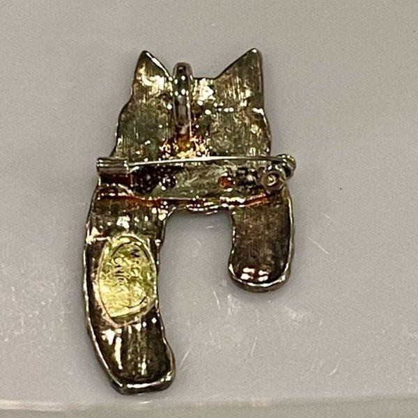 Vintage Unique Cat Brooch Pin Or Casual  Pendant Necklace